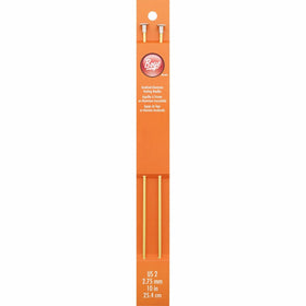 Jo-Ann Fabric and Craft Stores Boye Single Point Aluminum Knitting Needles Chestnut Brown 10 Inch -Size 2