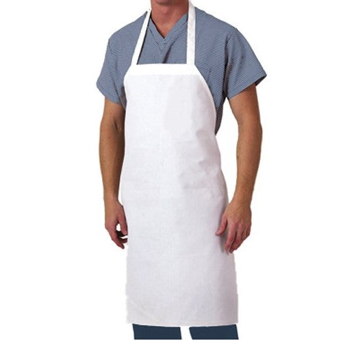 Aunt Martha's 28-Inch by 35-Inch Cotton Kitchen Apron, White