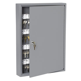 PM Company SecurIT 100 Hook Steel Key Cabinet, 17 3/8-Inches x 3 1/8-Inches x 22 3/8-Inches, Gray, 1/Carton (04984)