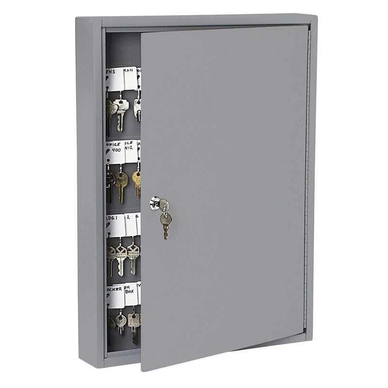 PM Company SecurIT 100 Hook Steel Key Cabinet, 17 3/8-Inches x 3 1/8-Inches x 22 3/8-Inches, Gray, 1/Carton (04984)