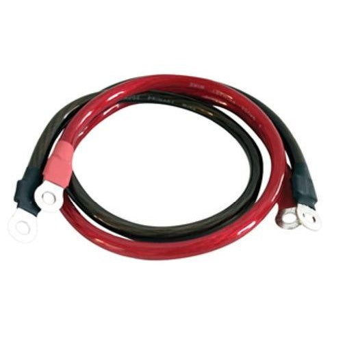 Whistler IC-2000W Power Inverter Cables with Ring Terminals: 2000 Watt Rated, 2 Gauge Wire, 3 Foot Cables