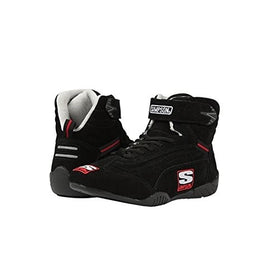 Simpson Racing AD950BK Adrenaline Black Size 9-1/2 SFI Approved Driving Shoes
