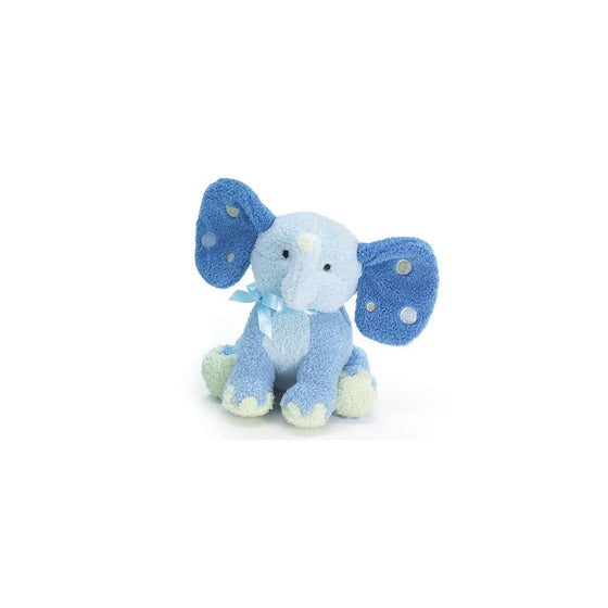 Patrick Plush Elephant Rattle Blue 5-1/2"