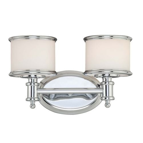 Vaxcel CR-VLU002CH Carlisle 2 Light Vanity Light, Chrome Finish