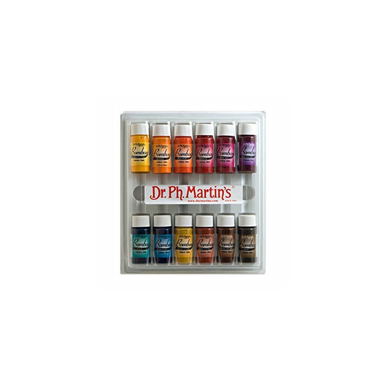 Dr. Ph. Martin's Bombay India Ink Bottles, 0.5 oz, Set of 12 (Set #2)