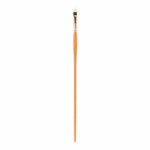 Princeton Refine Artist Brush, Brushes for Oil and Acrylic Paint, Series 5400 Natural Chunking Bristle, Short Filbert, Size 4