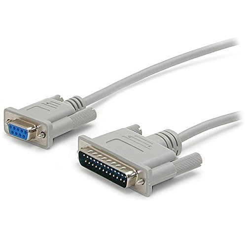 New - Null modem cable-DB-9(F)-DB-25(M)-10 ft - SCNM925FM by StarTech