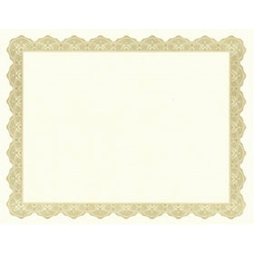 Geographics Optima Gold Award Certificates with Foil Seals, 8.5"x11", 25/PK