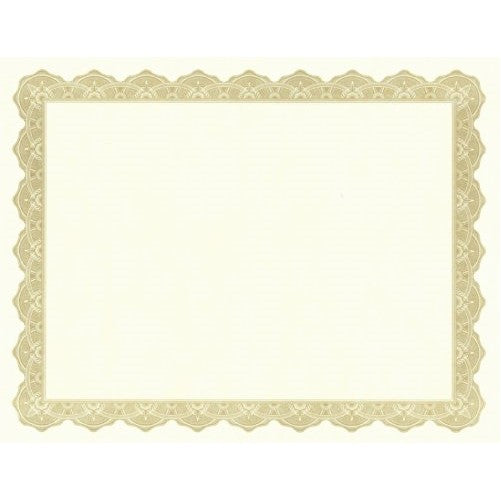 Geographics Optima Gold Award Certificates with Foil Seals, 8.5"x11", 25/PK