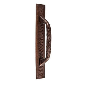 The Copper Factory CF115AN Solid Cast Copper Rectangular Backplate for 3.5-Inch Center Pull, Antique Copper