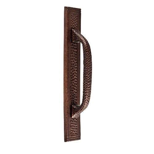 The Copper Factory CF115AN Solid Cast Copper Rectangular Backplate for 3.5-Inch Center Pull, Antique Copper