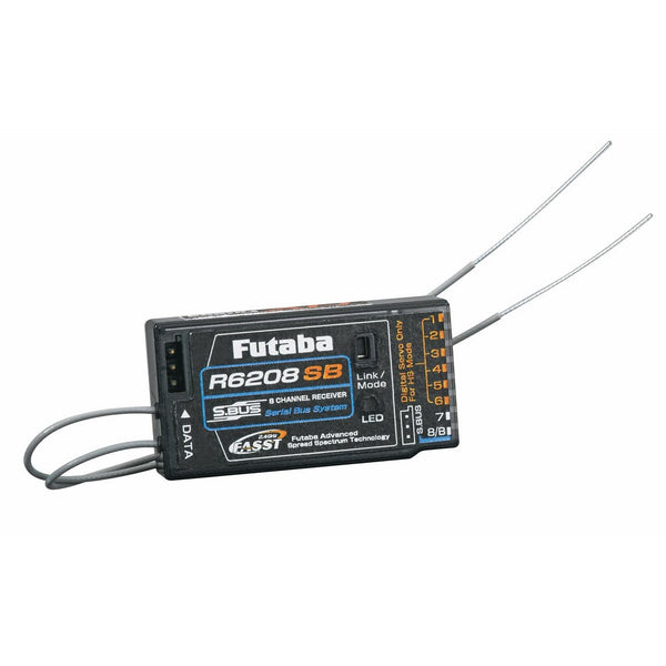 Futaba R6208SB S.Bus 8-Channel FASST High Voltage (HV) Receiver (Rx)