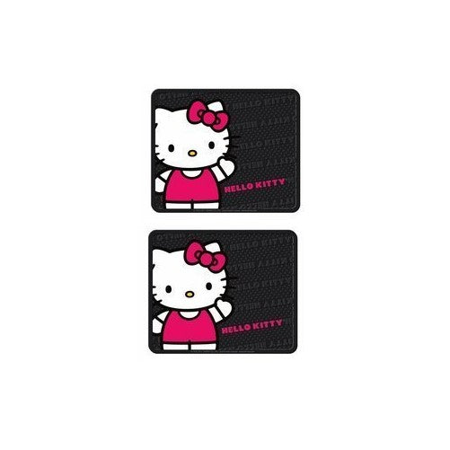 Plasticolor Rear Seat Utility Rubber car Truck SUV Floor Mats - Hello Kitty Sanrio Waving - Pair