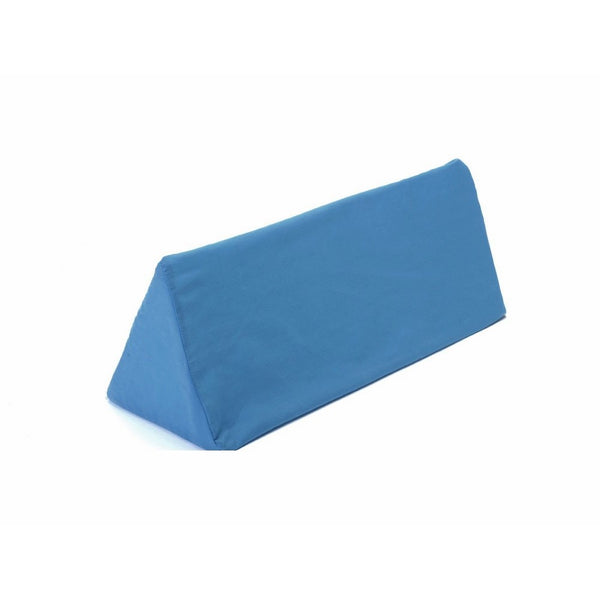 Multi-use Body Aligner Wedge Cushion - Helps Maintain Laying Position, Especially For Side Sleepers - Blue - By Hermell Products