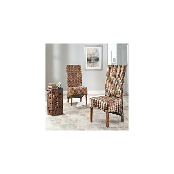 Safavieh Home Collection Isla Brown Dining Chair (Set of 2)