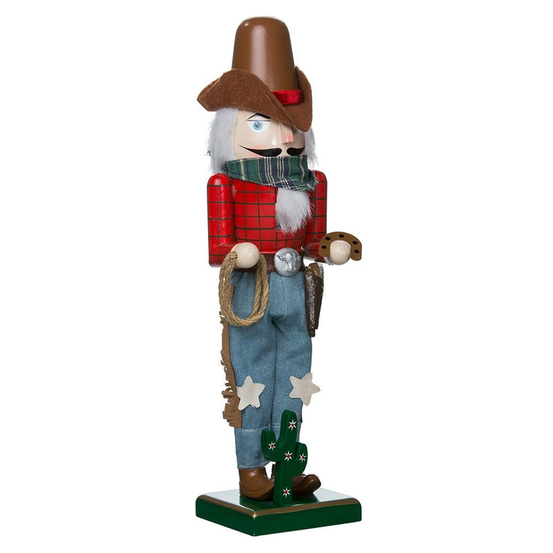 Kurt Adler 15-Inch Wooden Cowboy Nutcracker