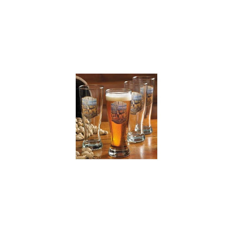 Birch Line - Deer Pilsner Glasses by Terry Redlin