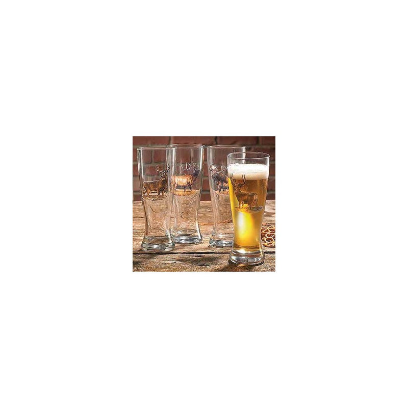 Big Game Pilsner Glasses by Rosemary Millette