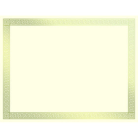 Great Papers! Gold Foil Channel Border Certificate, 8.5"x 11", 15 Count (963007)