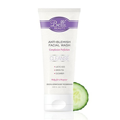 Belli Anti-Blemish Facial Wash – Cleanse Acne-Prone Skin – OB/GYN and Dermatologist Recommended – 6.5 oz.