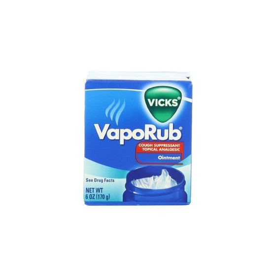 Vicks Vaporub Cough Suppressant Topical Analgesic Ointment 6 Oz (Pack of 4)