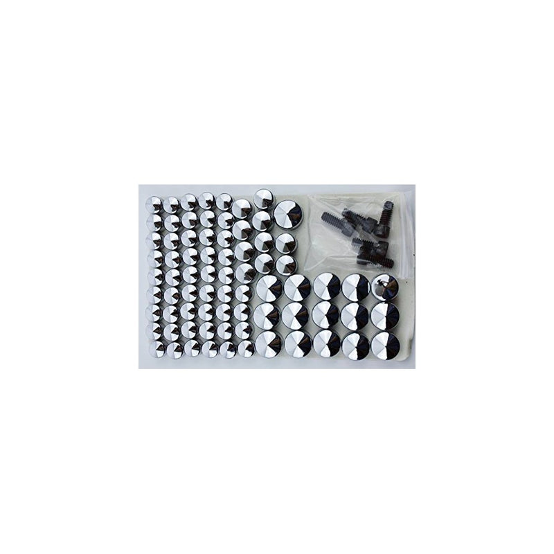 HTT- Chrome Bolts Toppers Caps for 2007 2008 2009 2010 2011 2012 2013 Harley FLT FLH