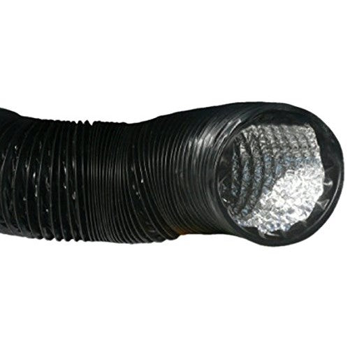 C.A.P. (Custom Automated Products) Lightproof Ducting with Clamps, 4-Inch by 25-Feet, Black