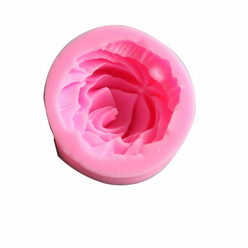 generic 3D Rose Flower Fondant Cake Chocolate Sugarcraft Mold