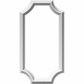 Ekena Millwork PNL12X24AS-02 12"W x 24"H x 1/2"P Ashford Molded Scalloped Wainscot Wall Panel