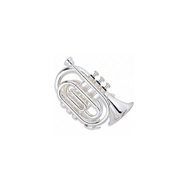 Ravel RPKT1SLVR Pocket Trumpet - Silver