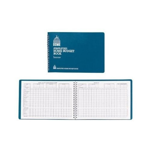 Dome(R) Simplified Home Budget Book, 7 1/2in. x 10 1/2in., Teal