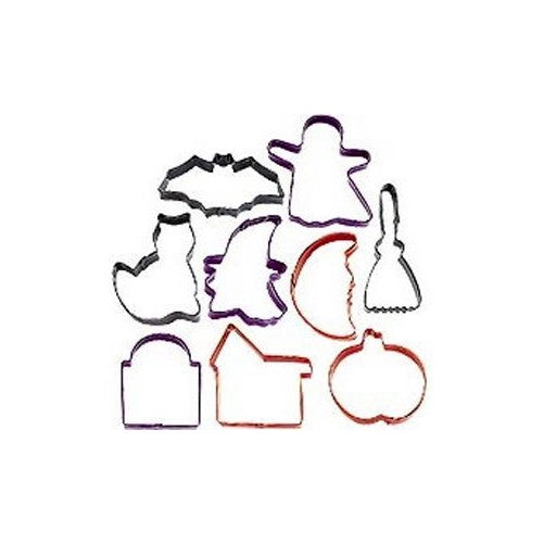 Wilton Halloween 9 Piece Color Anodized Cookie Cutter Set