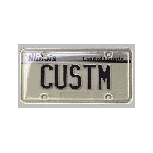 Custom Accessories License Plate Protector Heavy Duty Acrylic Clear