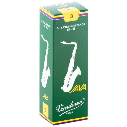 Vandoren SR273 Tenor Sax JAVA Reeds Strength 3; Box of 5