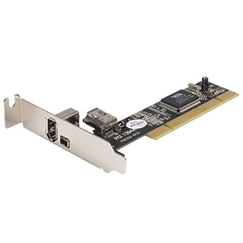 StarTech Low Profile 3 Port PCI/PCI-X FireWire400(1394a) Adapter Card (PCI1394_2LP)