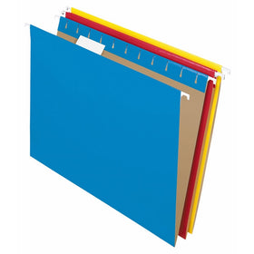 Pendaflex Recycled Hanging Folders, Letter Size, Assorted Colors, 1/5 Cut, 25/BX (81612)