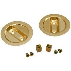 LE JOHNSON 21-3PPK2 2-1/8" Brass Pock Door Pull