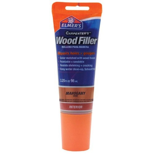 Elmer's E864 Carpenter's Wood Filler, 3.25-Ounce Tube, Mahogany