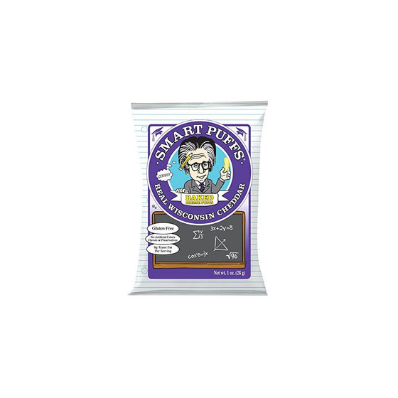 Pirate Brands Smart Puffs, Wisconsin Cheddar, 1 Ounce (Pack of 24)