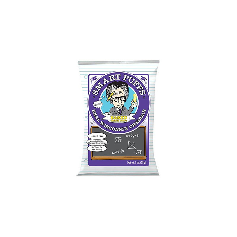 Pirate Brands Smart Puffs, Wisconsin Cheddar, 1 Ounce (Pack of 24)