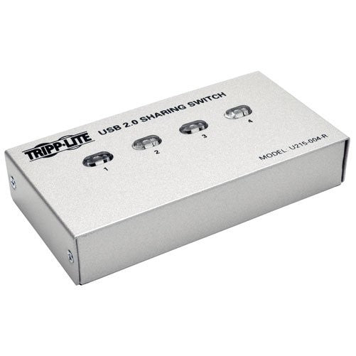 Tripp Lite 4-Port USB 2.0 Hi-Speed Printer/Peripheral Sharing Switch (U215-004-R)