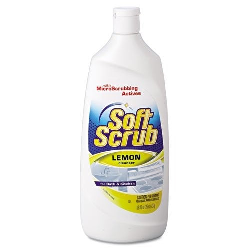 Soft Scrub Total All Purpose Bath & Kitchen Cleanser, Lemon Scent 24 oz