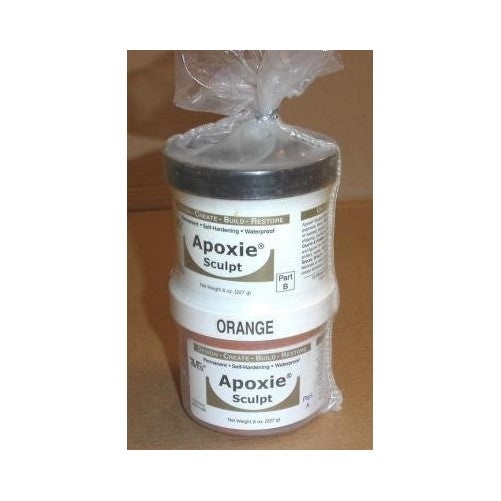 Apoxie Sculpt 1 lb. Orange, 2 part modeling compound (A & B)