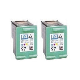 Generic Remanufactured Ink Cartridges Replacement for HP 97 (2xColor, 2-Pack)