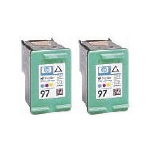 Generic Remanufactured Ink Cartridges Replacement for HP 97 (2xColor, 2-Pack)