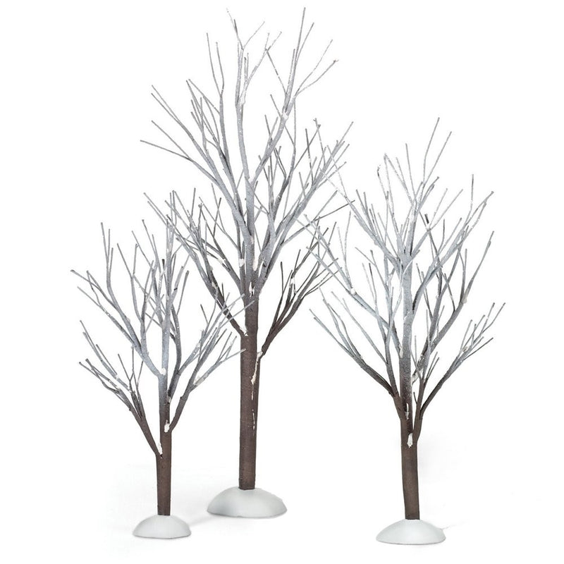 Department 56 Snow Village First Frost Trees (Set of 3)