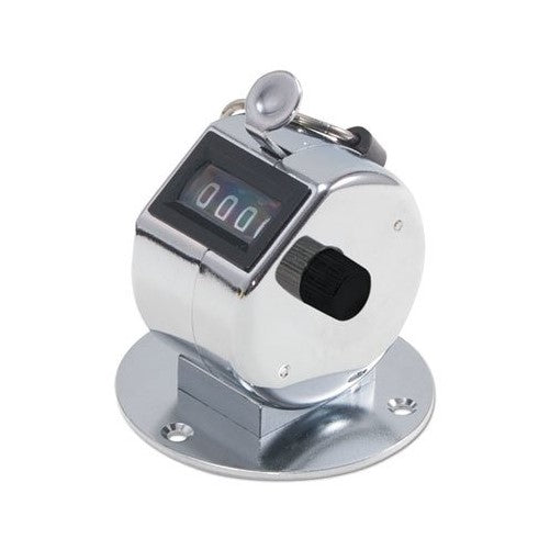 Tally II Desk Model Tally Counter, Registers 0 9999, Chrome (GBC9841005)