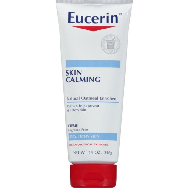 Eucerin Skin Calming Daily Moisturizing Creme, 14 Ounce Tubes (Pack of 2)