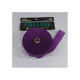 Cindus Crepe Streamers, 1.75" by 500', Purple