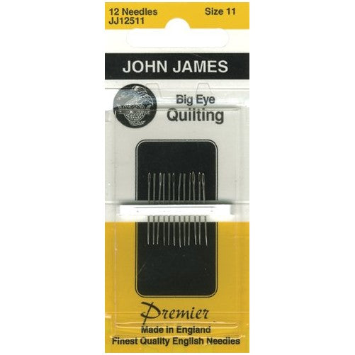 John James Big Eye Quilting Hand Needles-Size 11 12/Pkg